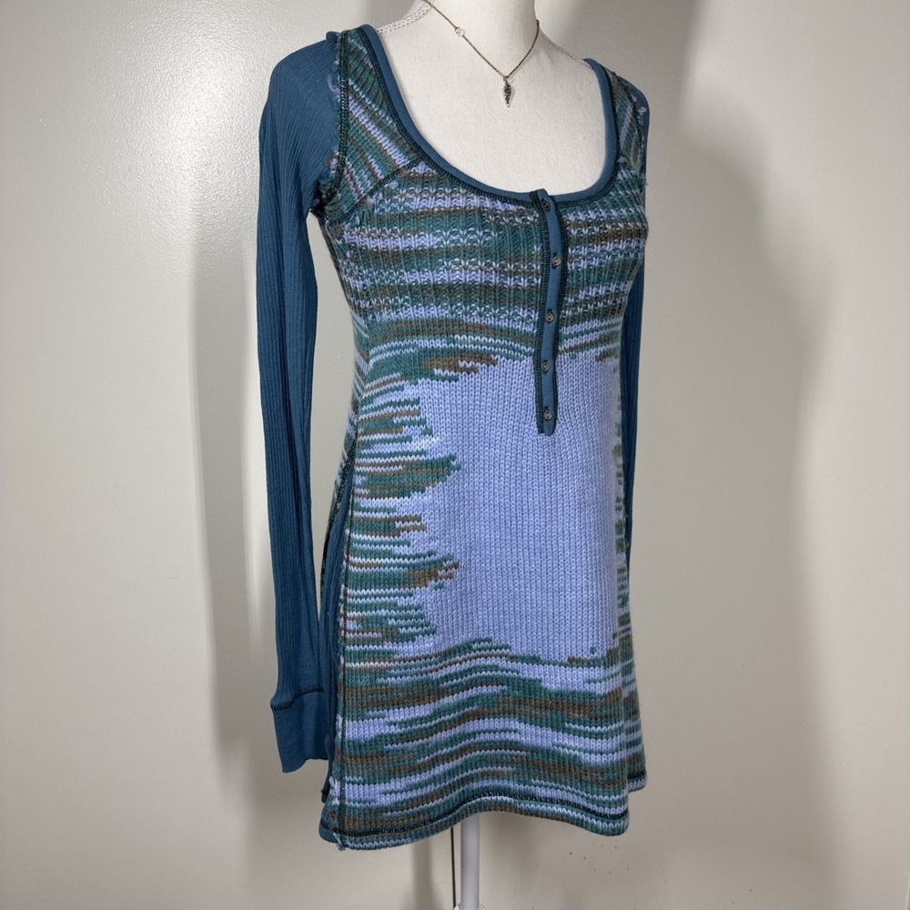 Anthropologie Vintage Women's Boho Sweater Dress Sz XS Festival Indie Lavender